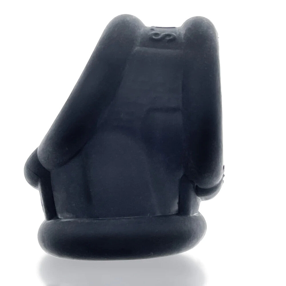 Black silicone Cocksling 2 from Oxballs, close-up.
