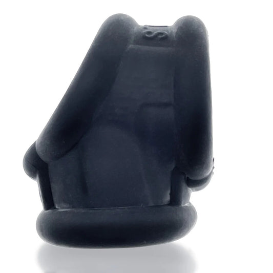 Black silicone Cocksling 2 from Oxballs, close-up.
