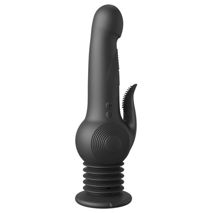 Black fetish fantasy pogo thruster vibrator from PipeDream.