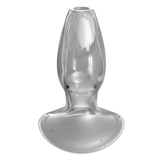 Sleek glass anal gaper. Let the light play across its curves, inviting exploration and sensuous delight.