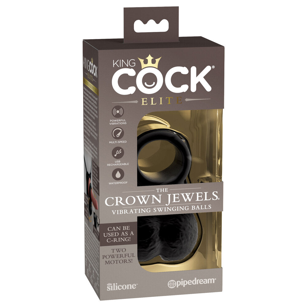 King Cock Crown Jewels vibrating balls in packaging.