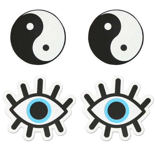Yin and Yang eye Peekaboo Pasties