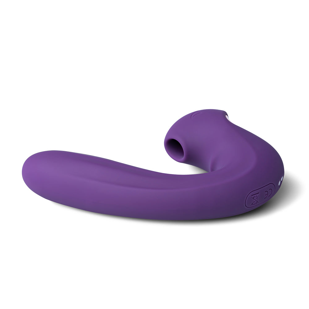 Purple clitoral suction vibe for pleasure
