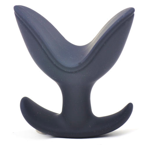 Black silicone anchor butt plug for daring delights.
