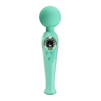 Turquoise Skyler wand massager with LED display.