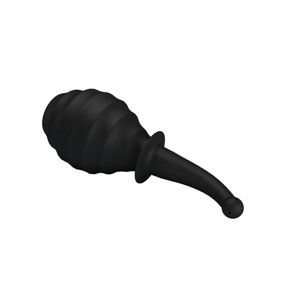 Black silicone anal douche