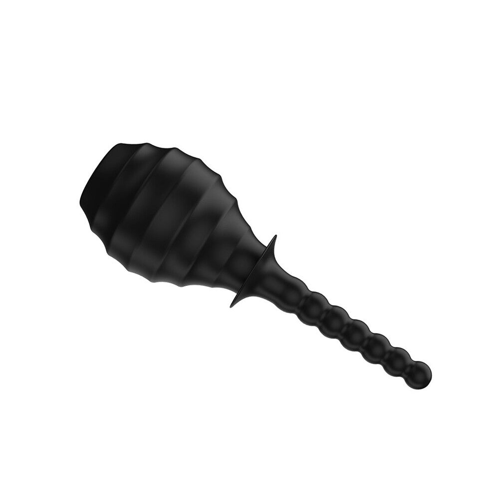 Black anal shower enema for adventurous intimate play.