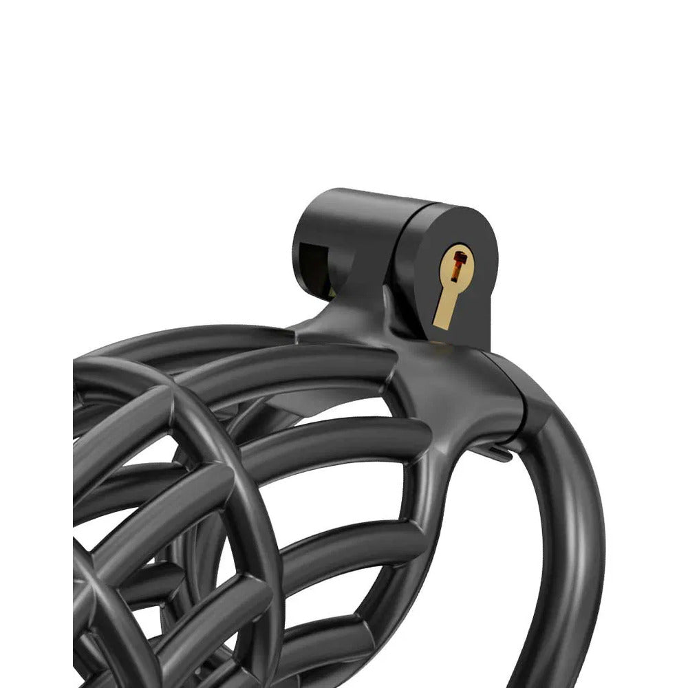 Black PCage chastity device from Rimba, for naughty nights and consensual fun!