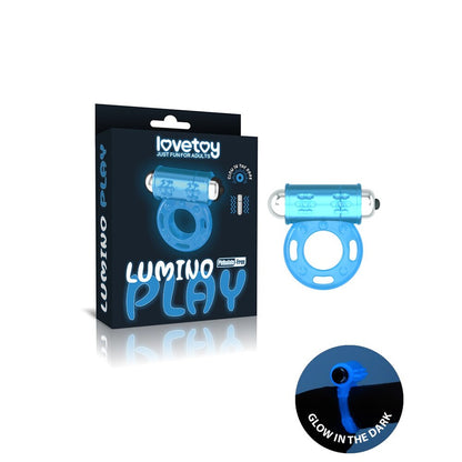 Lovetoy Lumino Play glow-in-the-dark cock ring and box.