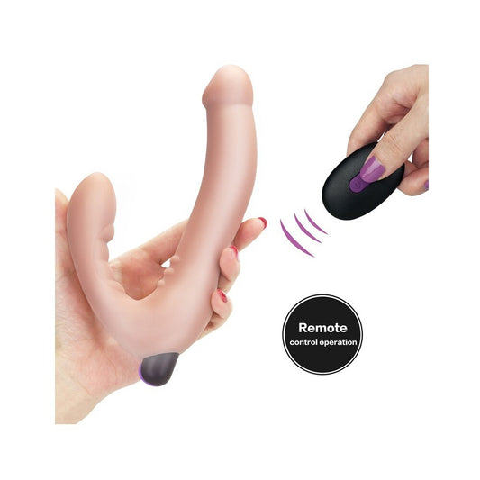 Lovetoy iJoy strapless strap-on with remote, for cheeky bedroom adventures.