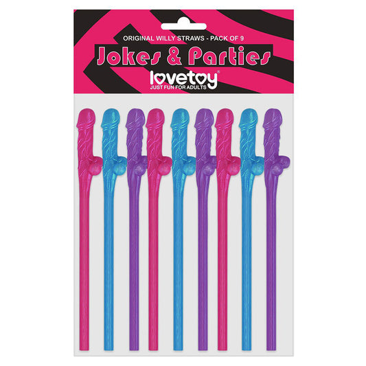 Novelty willy straws for cheeky parties.
