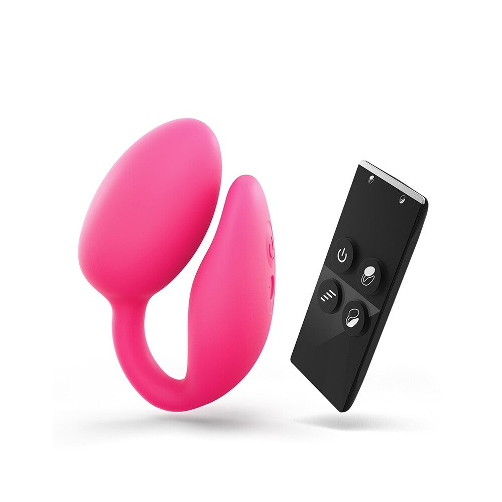 Pink couples vibrator with remote control
