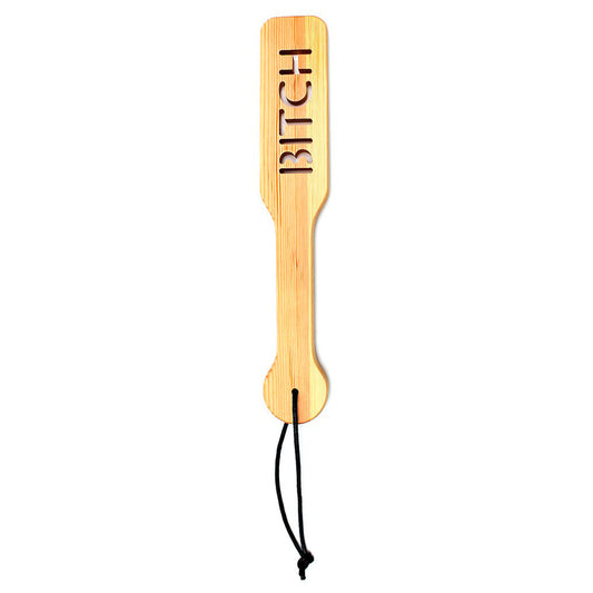Wooden Bitch Paddle for playful pleasure.