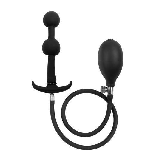 Black Rimba inflatable double balloon anal plug.