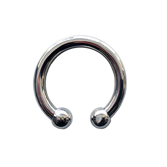 Rouge stainless steel horseshoe cock ring