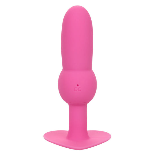 Pink vibrating beaded probe, an introduction to sensual exploration.
