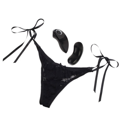 Midnight lace meets modern pleasure. A remote control thong for decadent exploration. Experience power, redefined.
