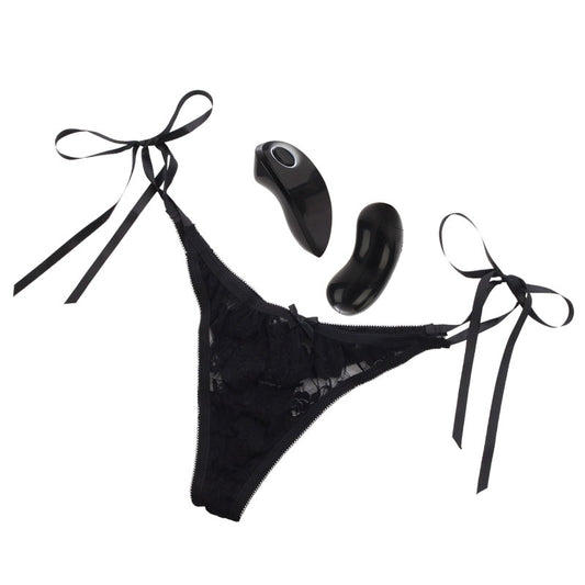 Midnight lace meets modern pleasure. A remote control thong for decadent exploration. Experience power, redefined.
