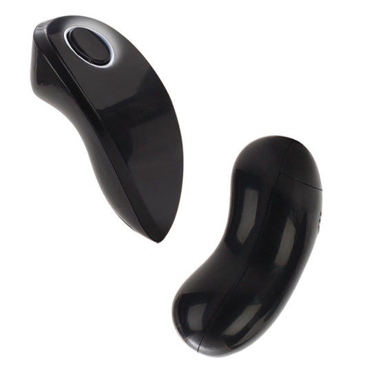 Black wireless remote and vibrator.
