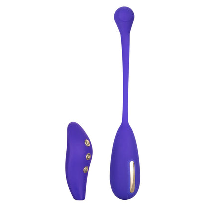 Purple kegel exerciser with remote.