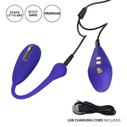 Impulse Intimate Estim Remote Kegel Exerciser for muscle tone, featuring a controller and USB charger.