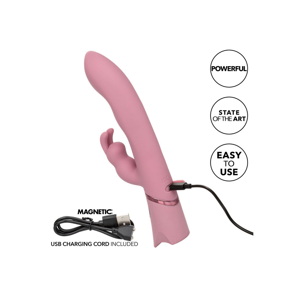 Pink Orgasmatron Digital GBunny vibrator with charging cable. Powerful, state-of-the-art pleasure.