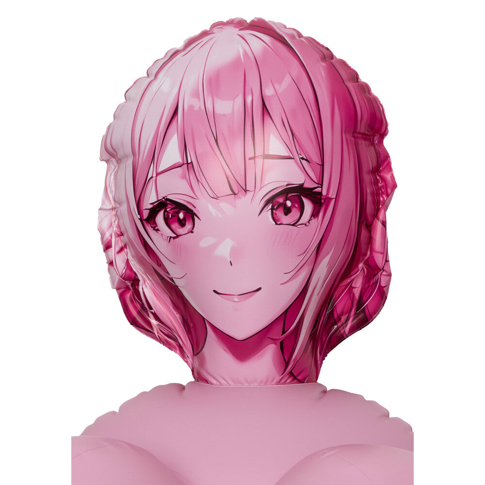 Anime-style love doll, pink inflatable design