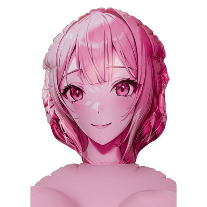 Anime-style love doll, pink inflatable design