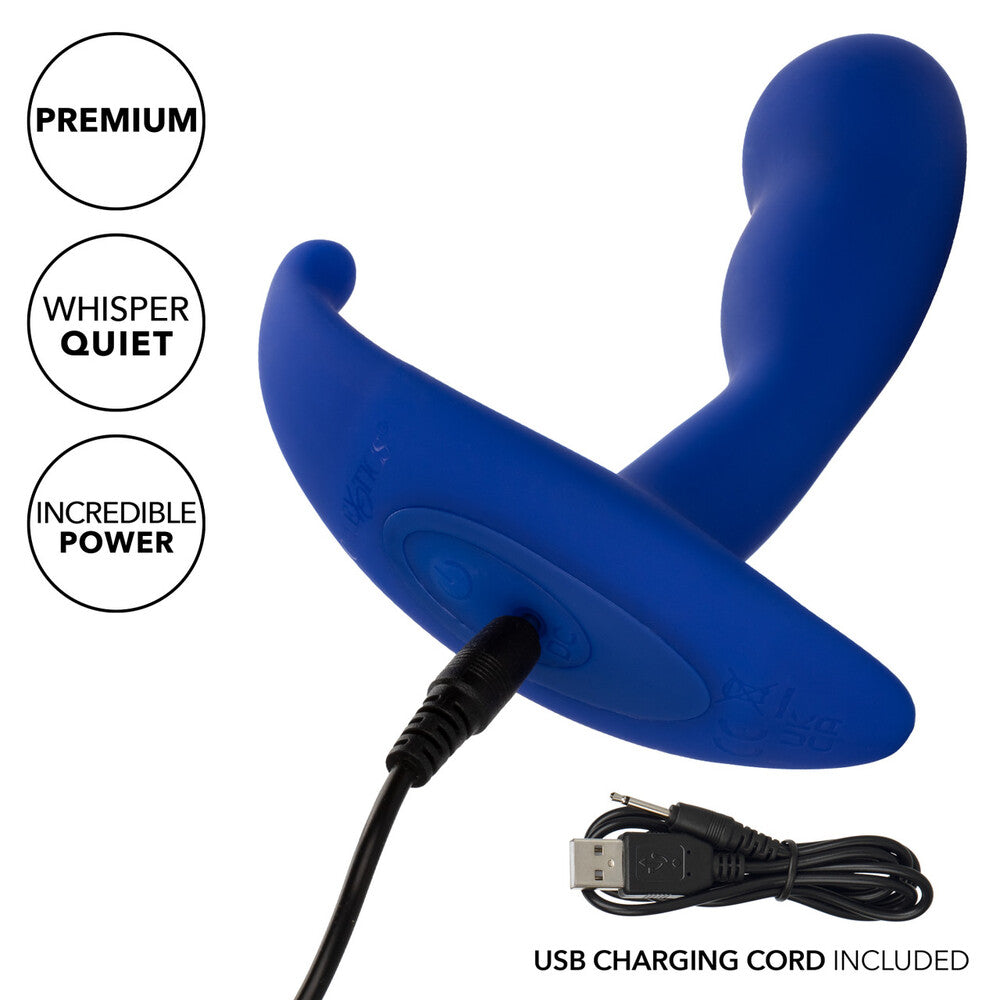 Teal thrill: A silent, powerful, rechargeable probe by California Exotic ready to awaken your senses. Pleasure awaits!
