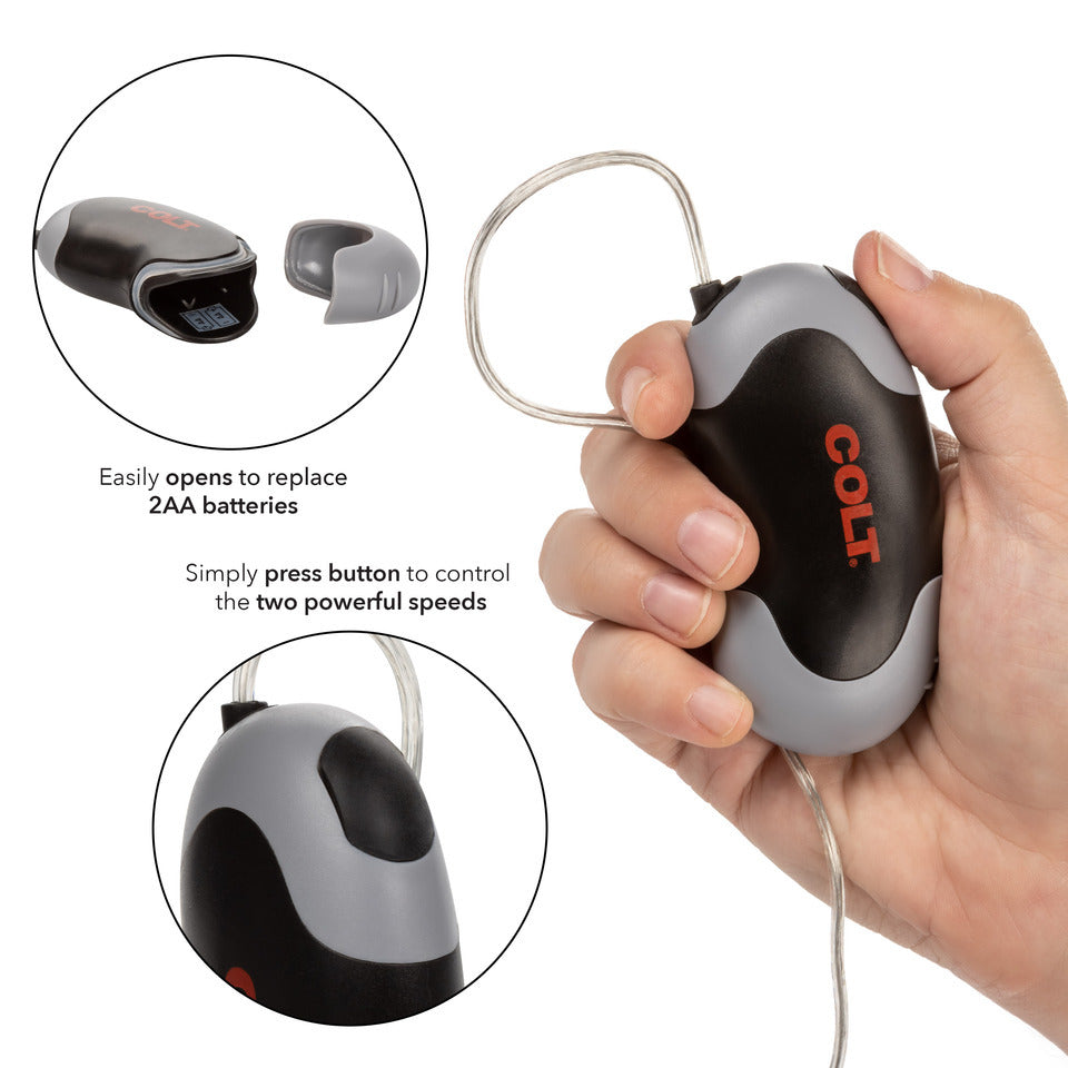 Colt Xtreme Turbo Bullet vibrator for prostate stimulation.