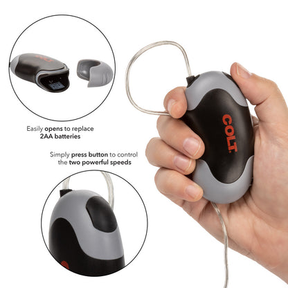 Colt Xtreme Turbo Bullet vibrator for prostate stimulation.