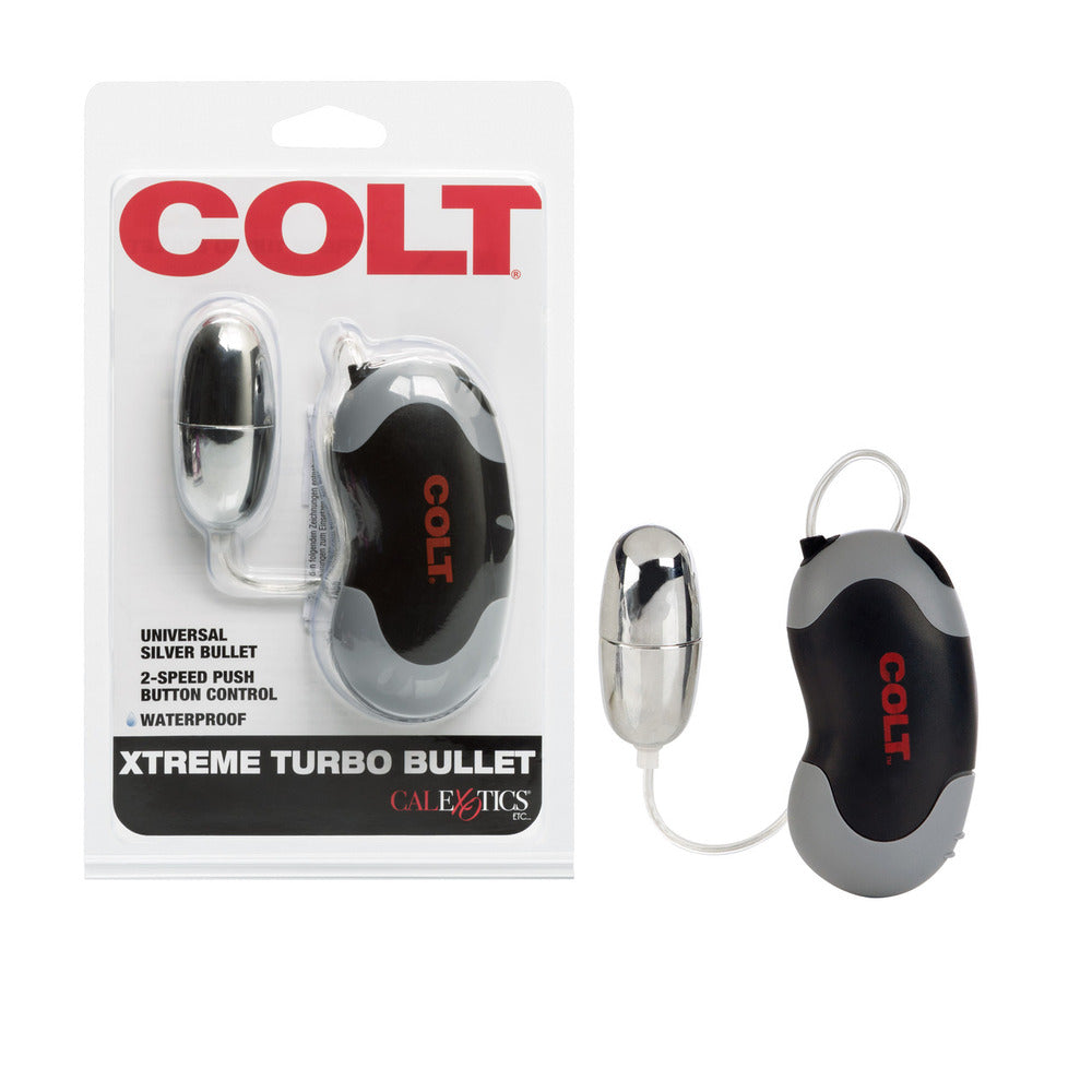 COLT Xtreme Turbo Bullet: Silver bullet vibrator for intimate pleasure.