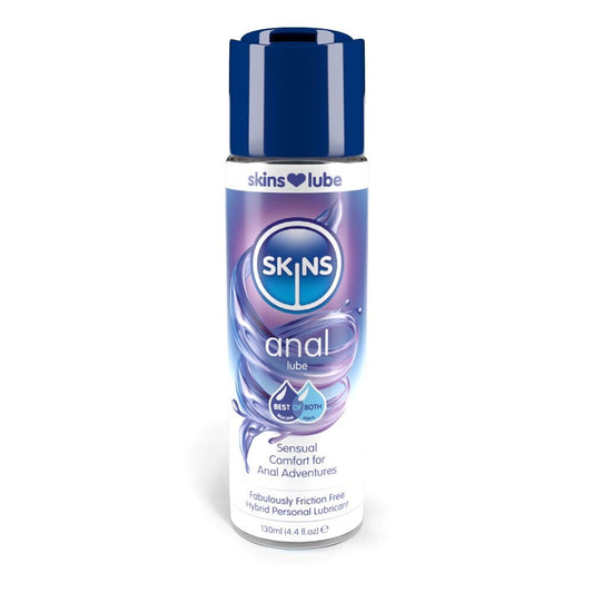 Skins Anal Hybrid Lubricant: Silky smooth for sensual comfort and adventurous fun!
