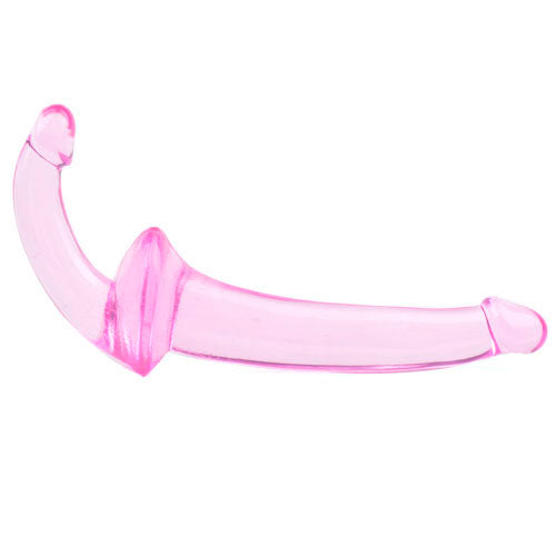 Pink double penetration strap-on dildo for versatile pleasure