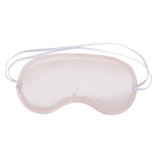 Pink satin eye mask for playful bedroom adventures.
