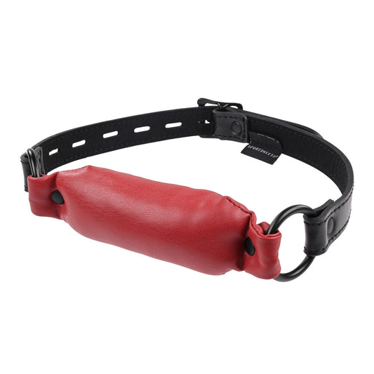 Sportsheets red soft bit gag with black adjustable straps