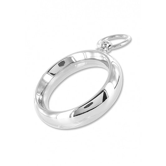 Silver Donut Ring with O ring attachment from Shots Toys