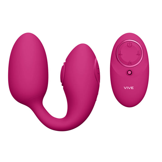 Pink Aika Pulse Wave Vibrating Love Egg and remote