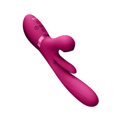 Pink Vive Kura Triple Action Stimulator by Shots Toys.
