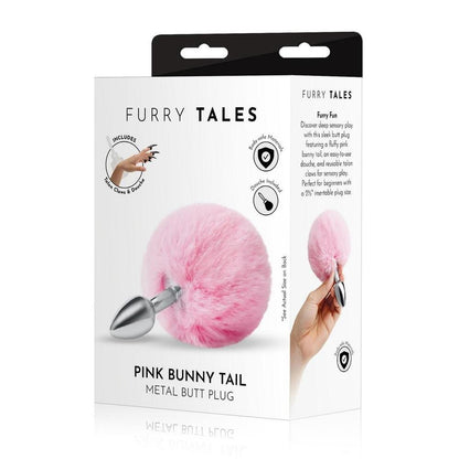 Furry Tales Pink Bunny Tail Butt Plug packaging.