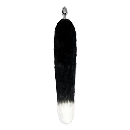 Black fox tail butt plug
