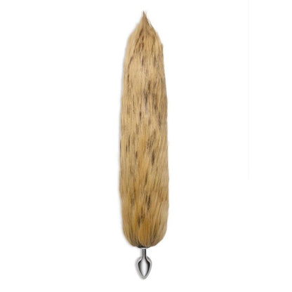 Foxtail butt plug, faux fur tail, playful bedroom accessory